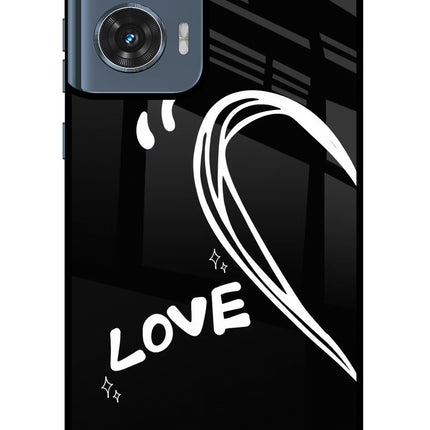 Love Line Moto Edge 50 Fusion Metal Case Back Cover by Casekaro