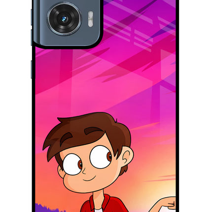 Marco Sunset Moto Edge 50 Fusion Metal Case Back Cover by Casekaro