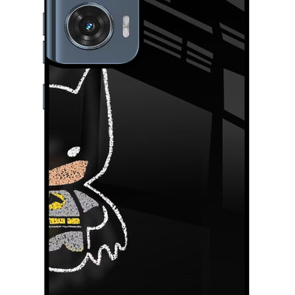 Bat Kitty Moto Edge 50 Fusion Metal Case Back Cover by Casekaro