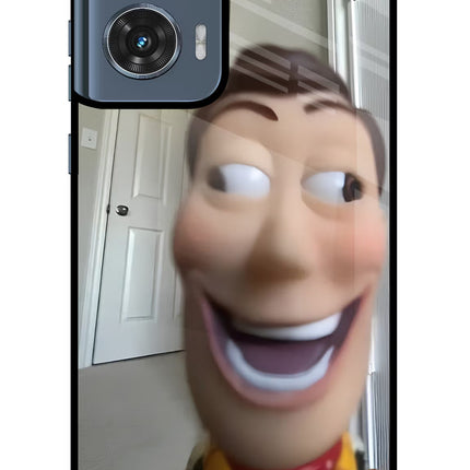 Side Eye Woody Moto Edge 50 Fusion Metal Case Back Cover by Casekaro