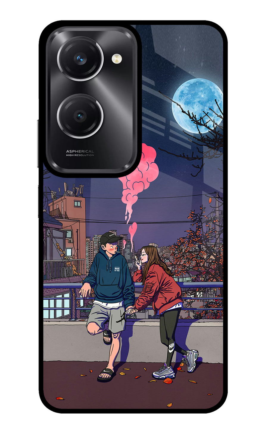 Chilling Couple Vivo T3 Lite 5G Back Cover, Metal case