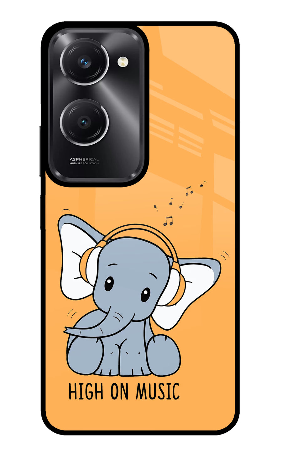 High On Music Vivo T3 Lite 5G Back Cover, Metal case