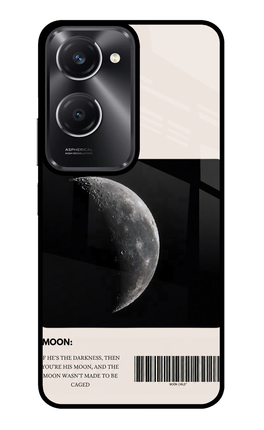 Moon Phase Vivo T3 Lite 5G Back Cover, Metal case
