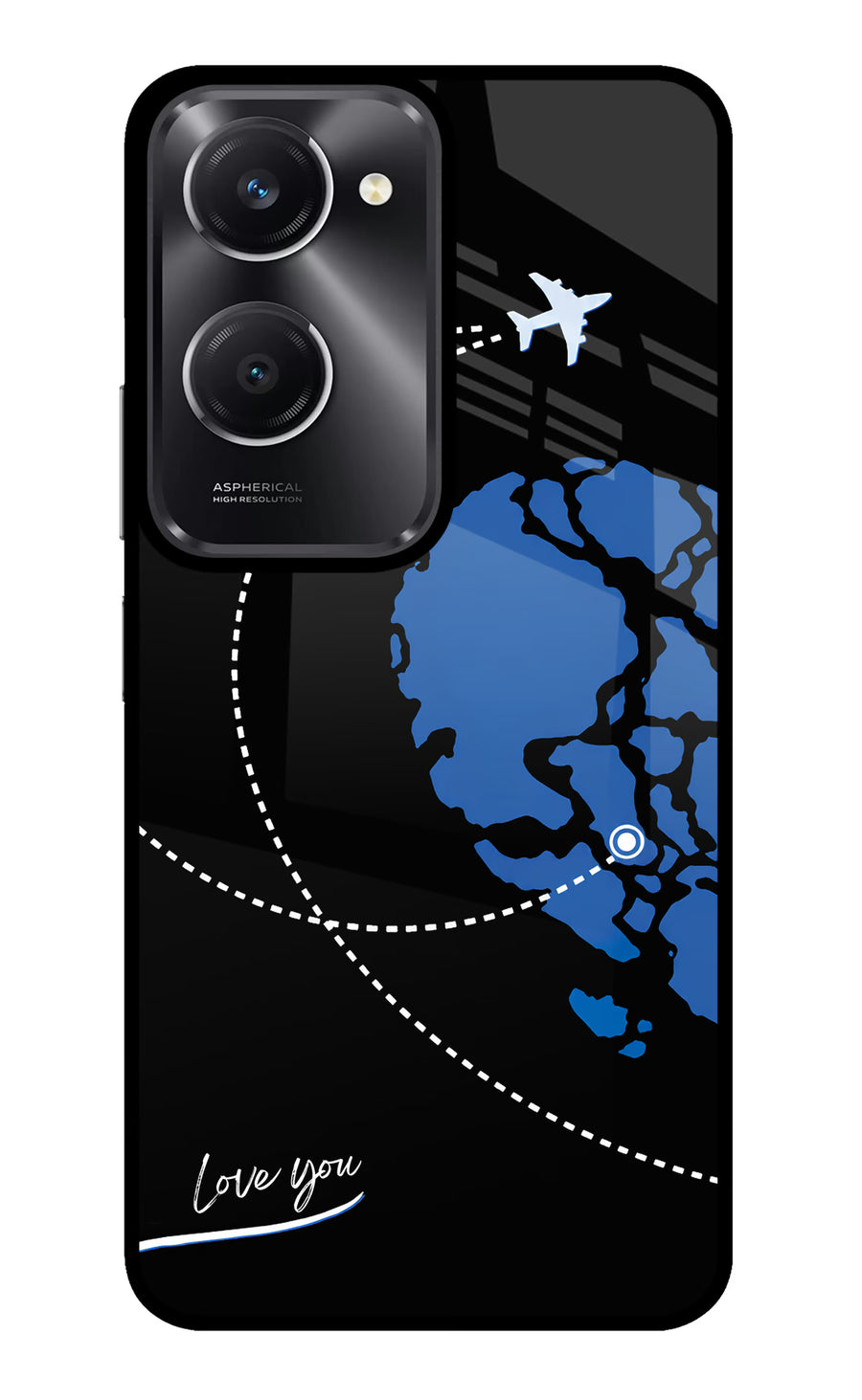 Love Orbit Vivo T3 Lite 5G Back Cover, Metal case