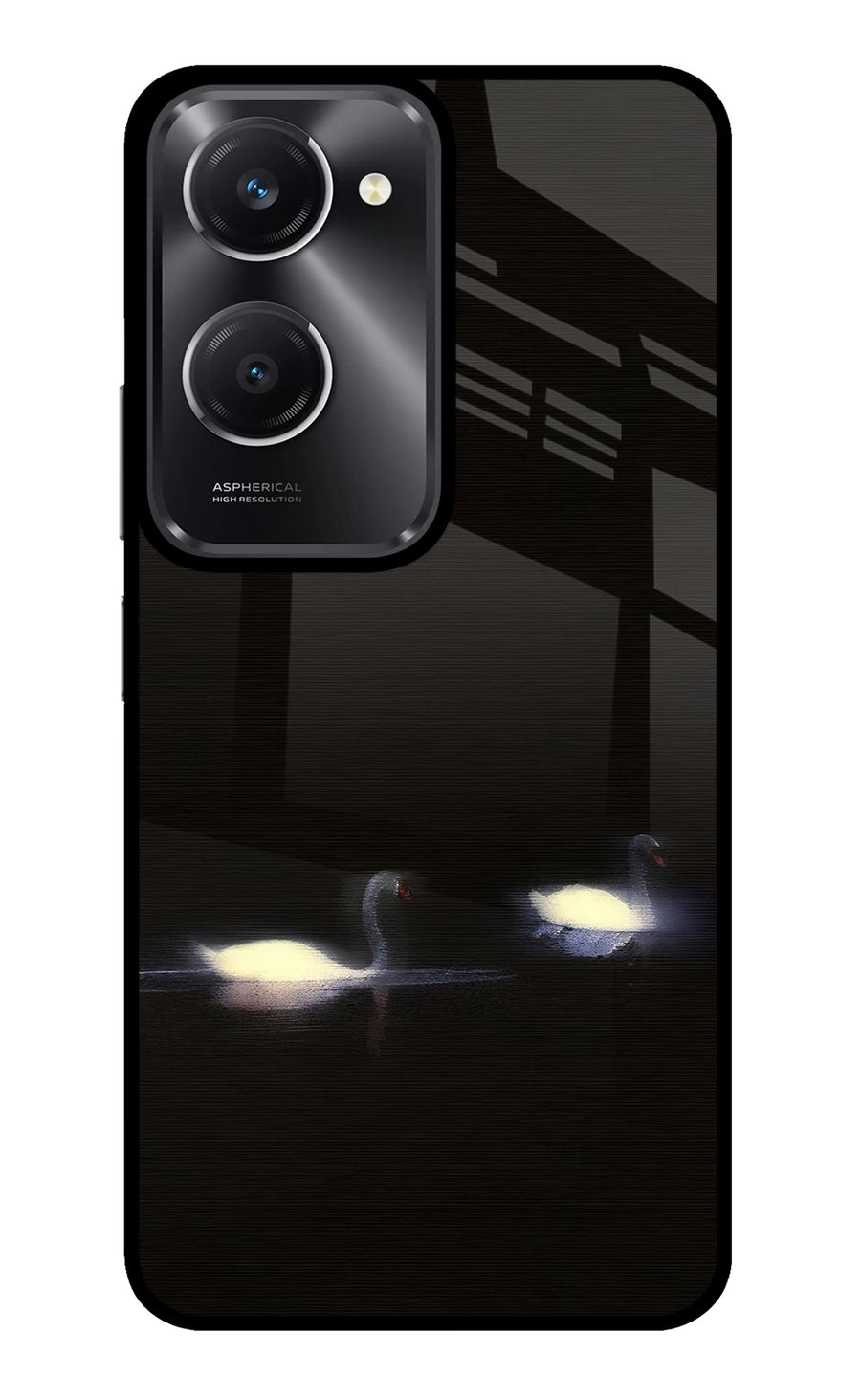 Silent Swans Vivo T3 Lite 5G Back Cover, Metal case