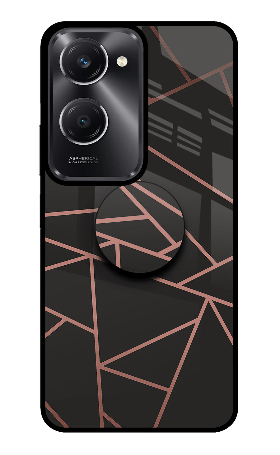 Geometric Pattern Vivo T3 Lite 5G Pop Case, Metal case