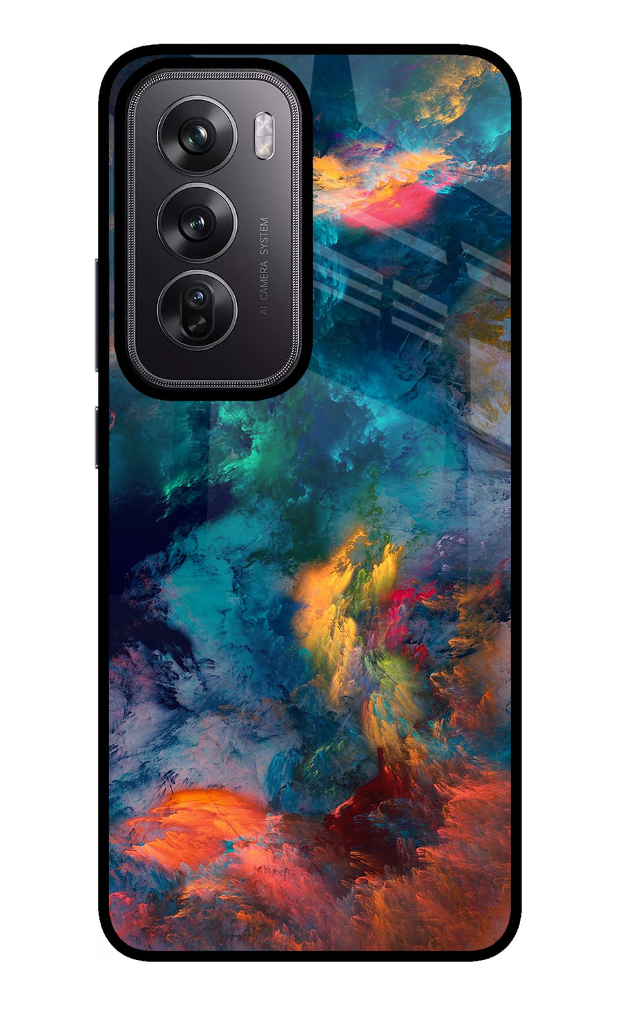 Artwork Paint Oppo Reno12 Pro 5G Back Cover, Metal case