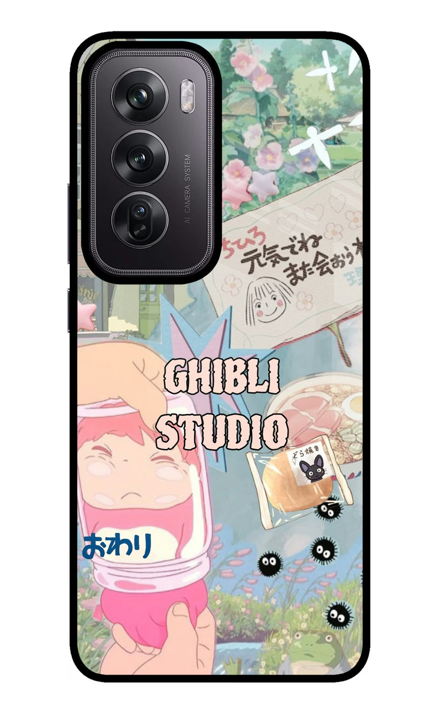 Studio Ghibli Oppo Reno12 Pro 5G Back Cover, Metal case