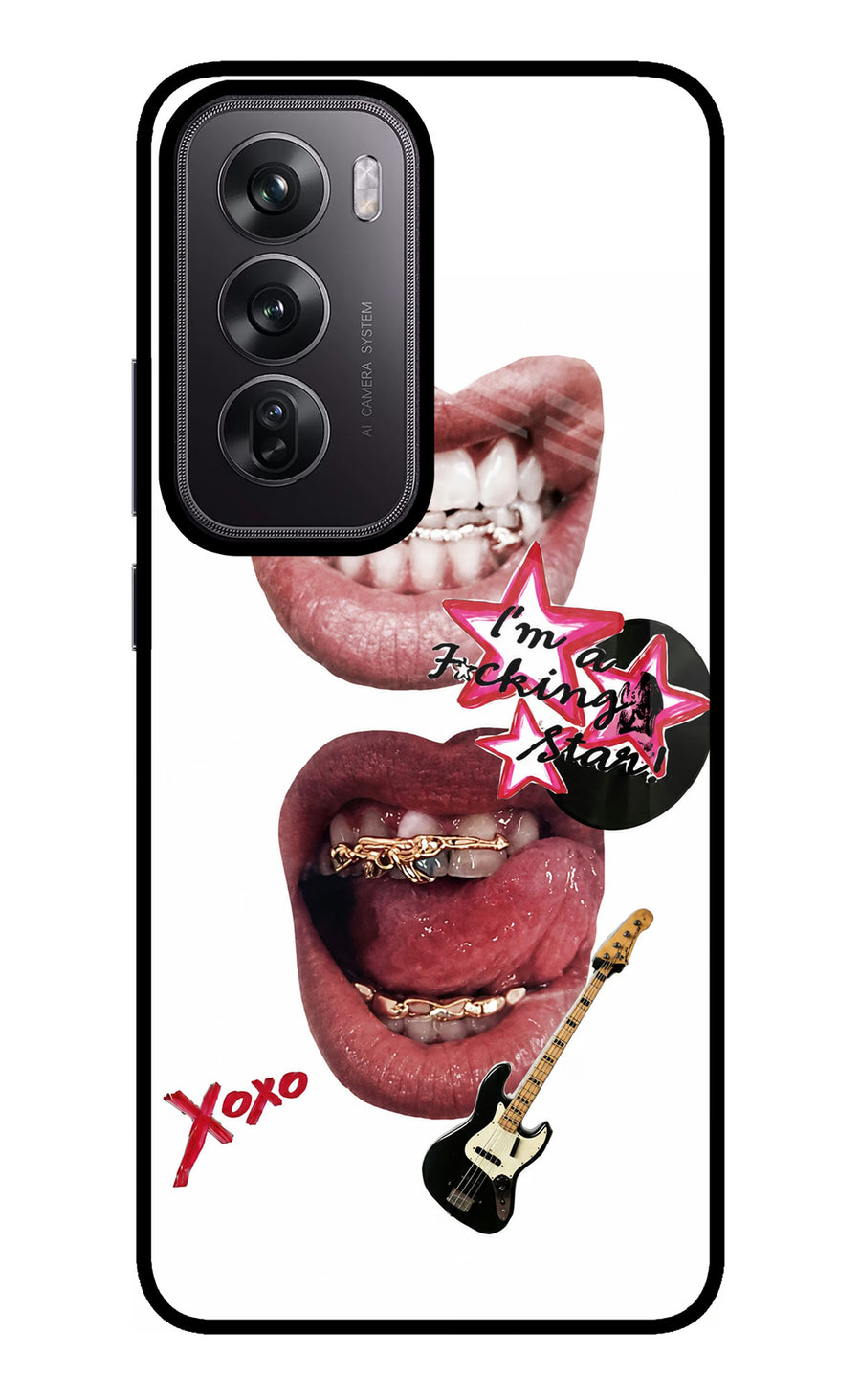 Rockstar Oppo Reno12 Pro 5G Back Cover, Metal case