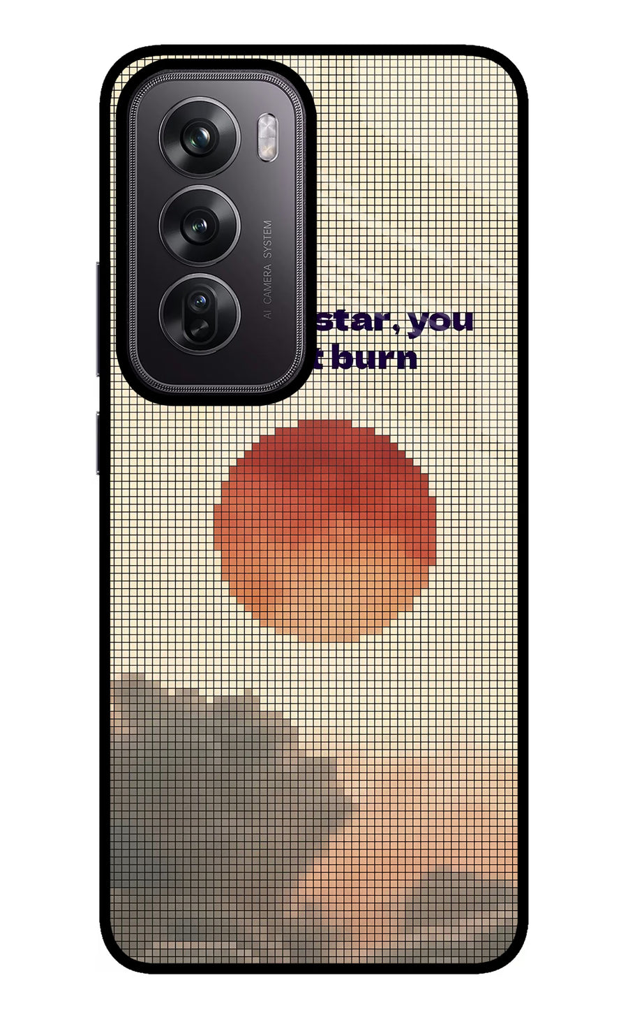 Pixel Sun Oppo Reno12 Pro 5G Back Cover, Metal case
