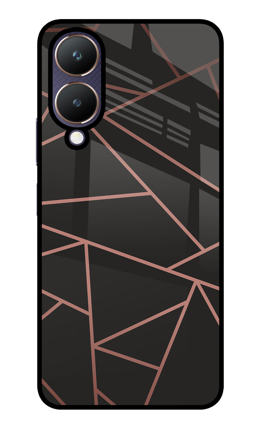 Geometric Pattern Vivo Y28 5G Back Cover, Metal case
