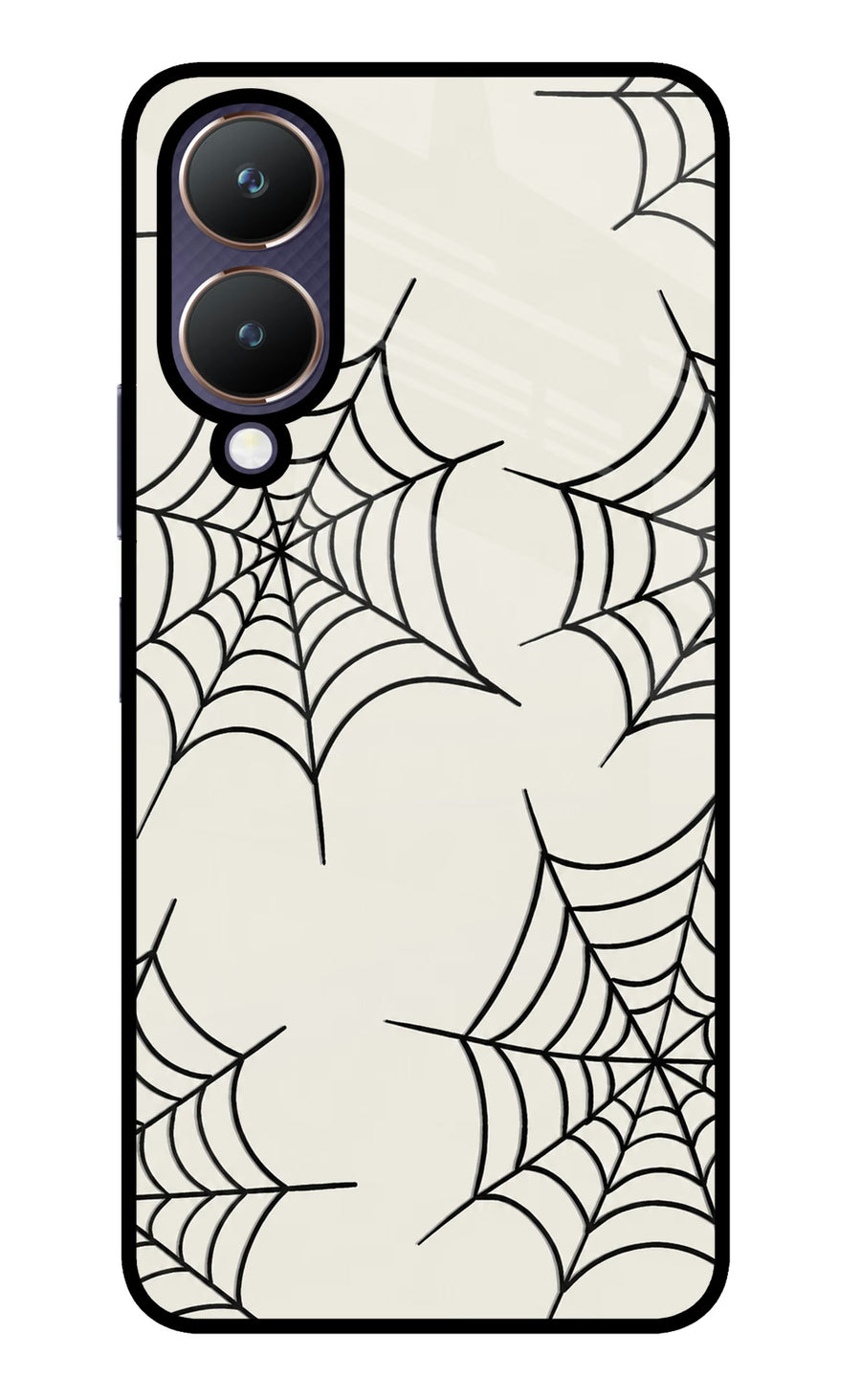 Spider Web Vivo Y28 5G Back Cover, Metal case