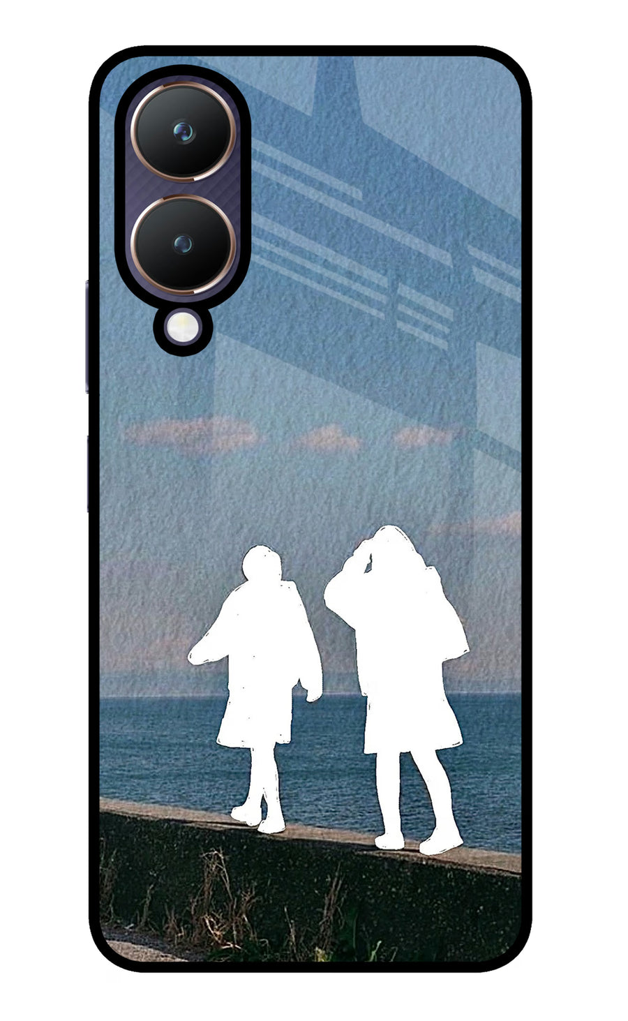 Coastal Dream Vivo Y28 5G Back Cover, Metal case