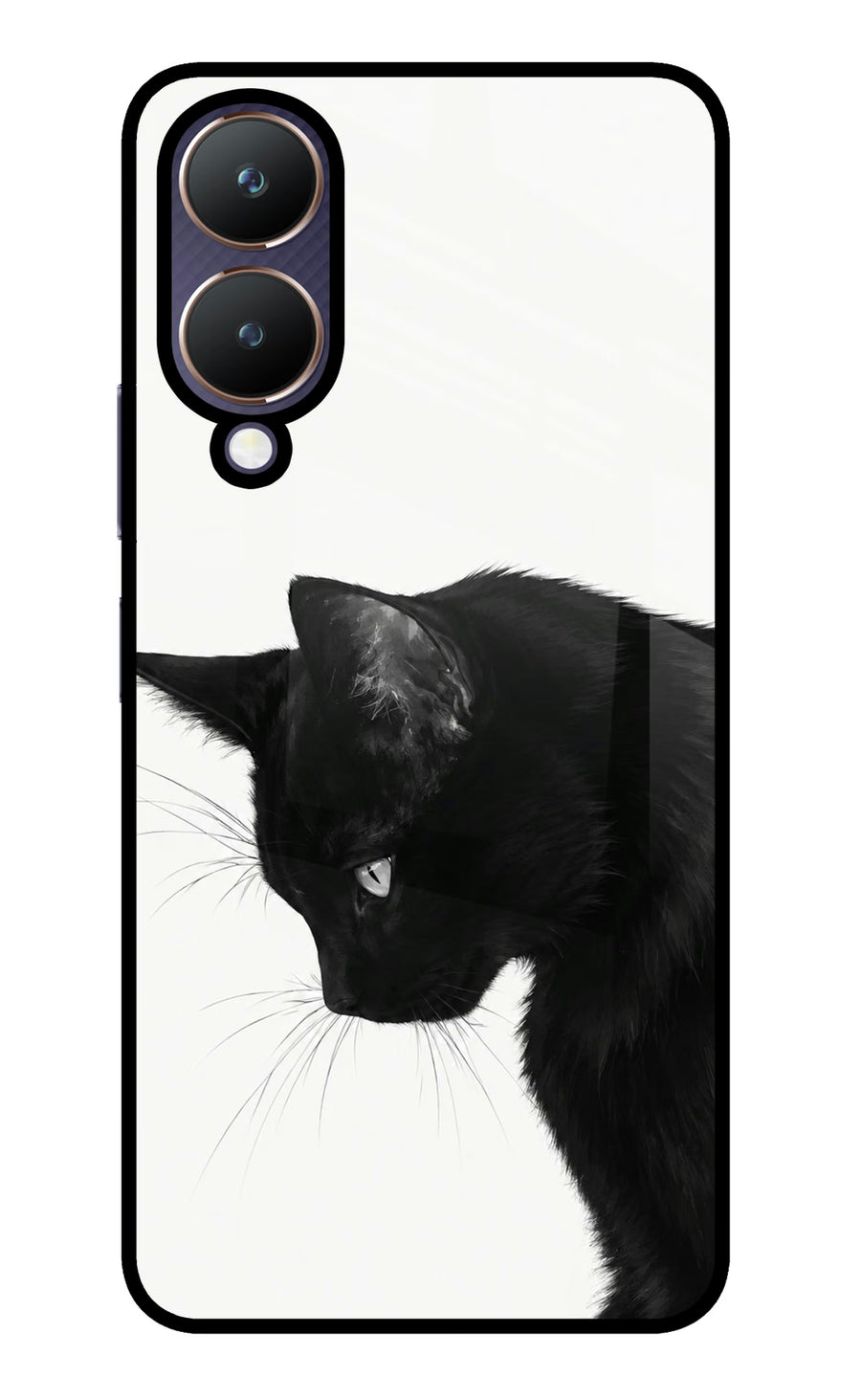Shadow Gaze Vivo Y28 5G Back Cover, Metal case