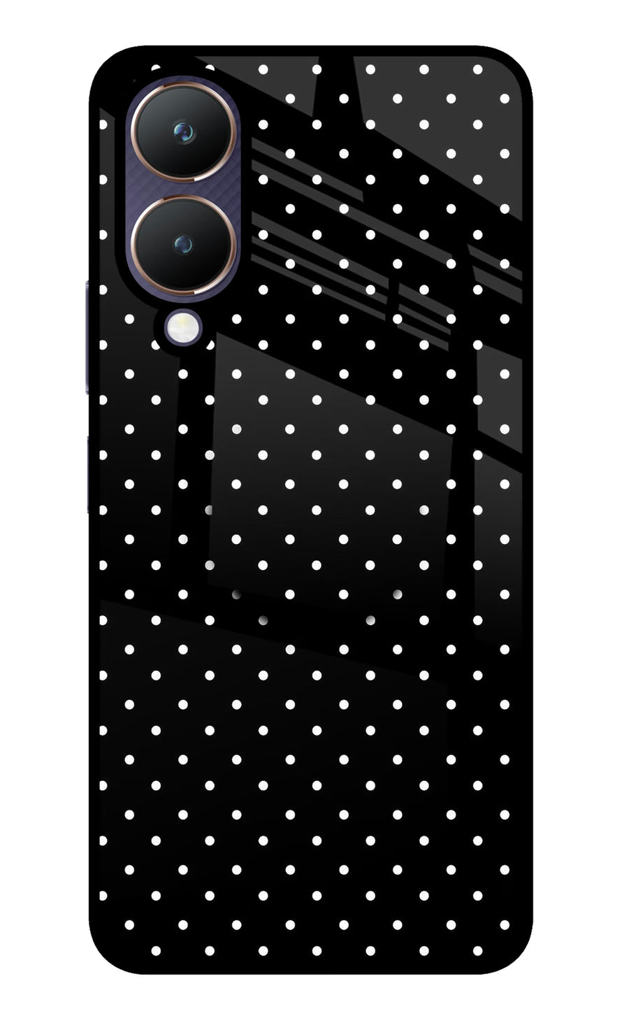 White Dots Vivo Y28 5G Pop Case, Metal case