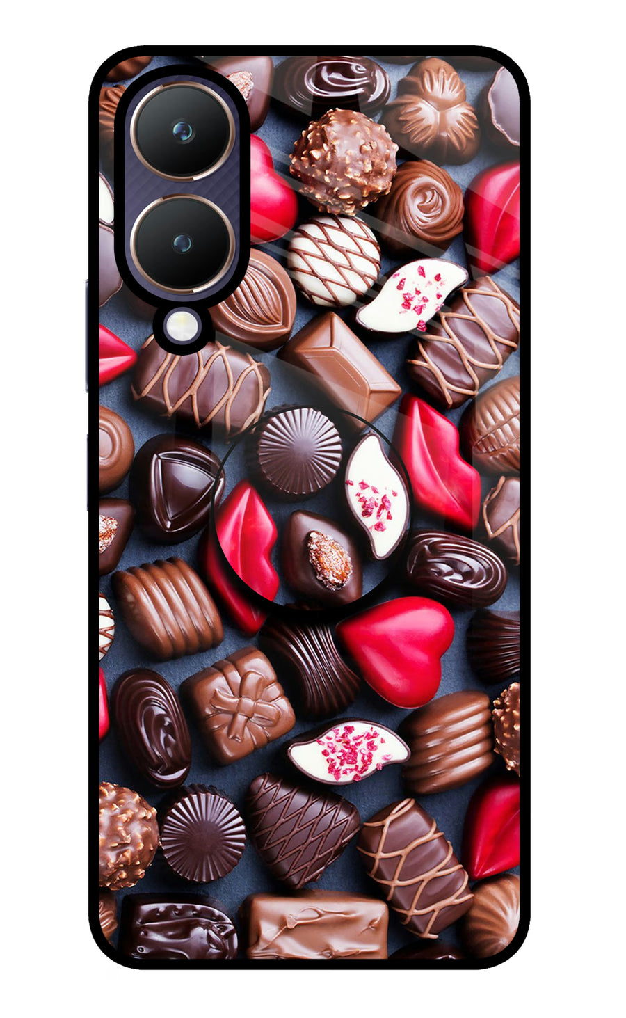 Chocolates Vivo Y28 5G Pop Case, Metal case