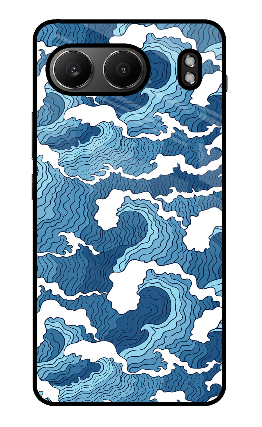 Blue Waves OnePlus Nord 4 Back Cover, Metal case