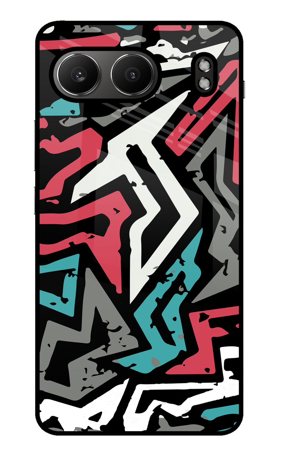 Geometric Graffiti OnePlus Nord 4 Back Cover, Metal case
