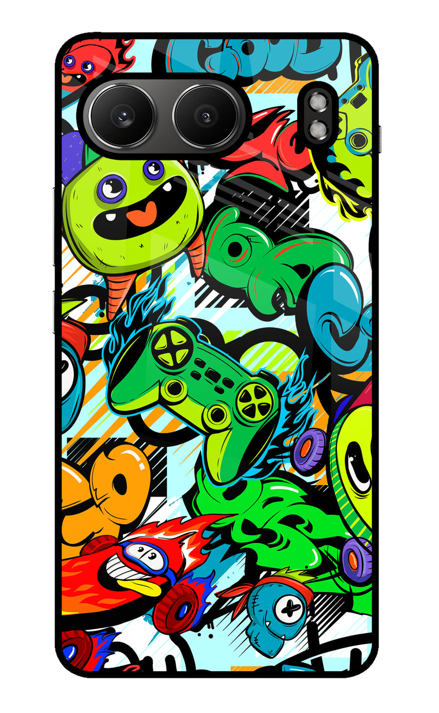 Game Doodle OnePlus Nord 4 Back Cover, Metal case