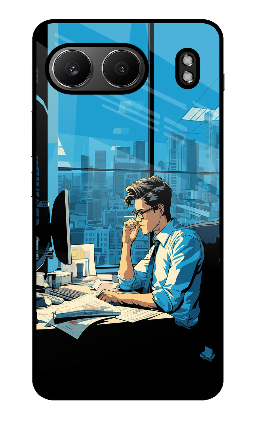 Focused Hustler (AI Generated) OnePlus Nord 4 Back Cover, Metal case