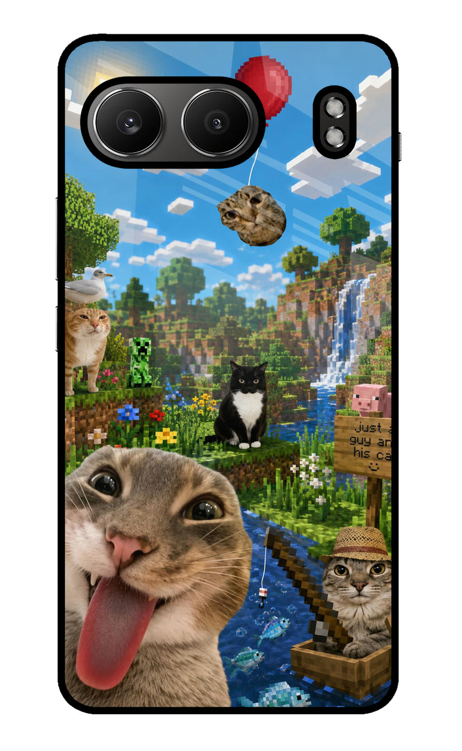 Minecraft Cat Chaos OnePlus Nord 4 Back Cover, Metal case