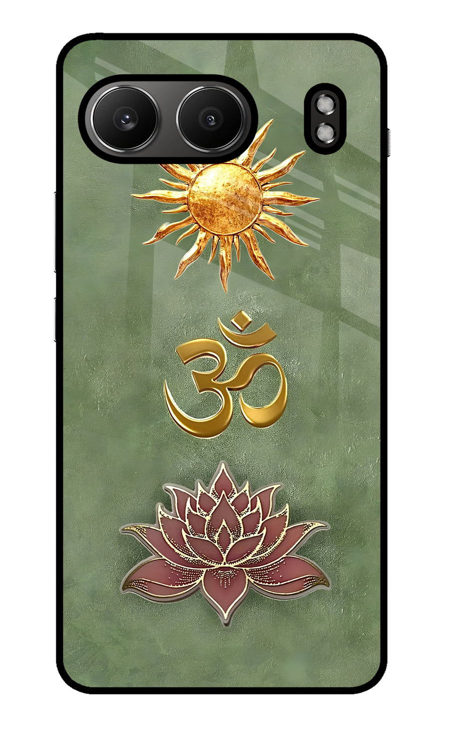Om & Lotus OnePlus Nord 4 Back Cover, Metal case