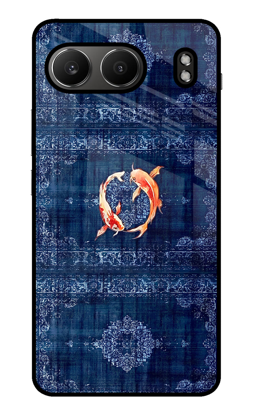 Koi Blue OnePlus Nord 4 Back Cover, Metal case
