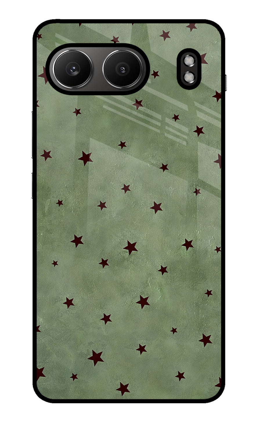 Green Stars OnePlus Nord 4 Back Cover, Metal case