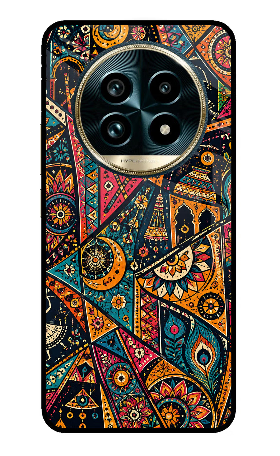 Folk Print Realme 13 Pro+ 5G Back Cover, Metal case