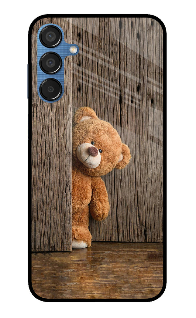 Teddy Wooden Samsung M15 5G Metal Case Back Cover by Casekaro