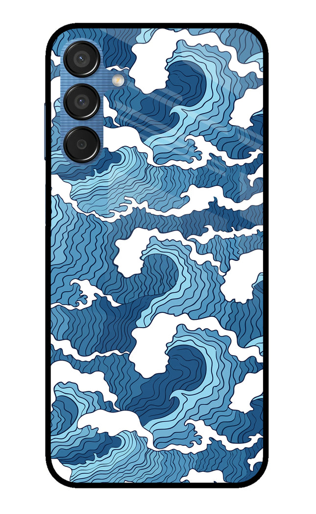 Blue Waves Samsung M15 5G Metal Case Back Cover by Casekaro