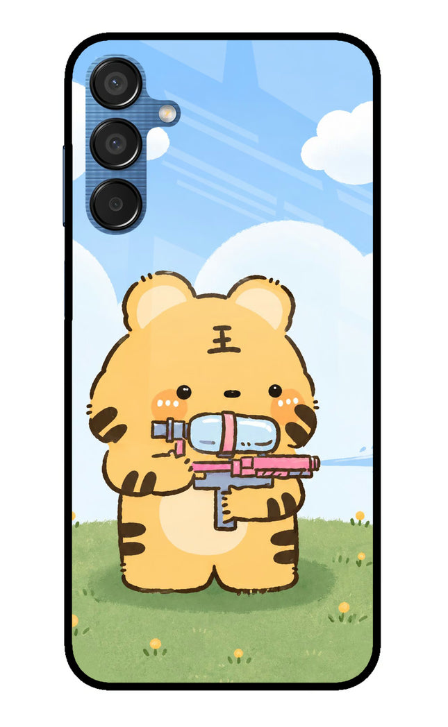 Tiger Treat Samsung M15 5G Metal Case Back Cover by Casekaro