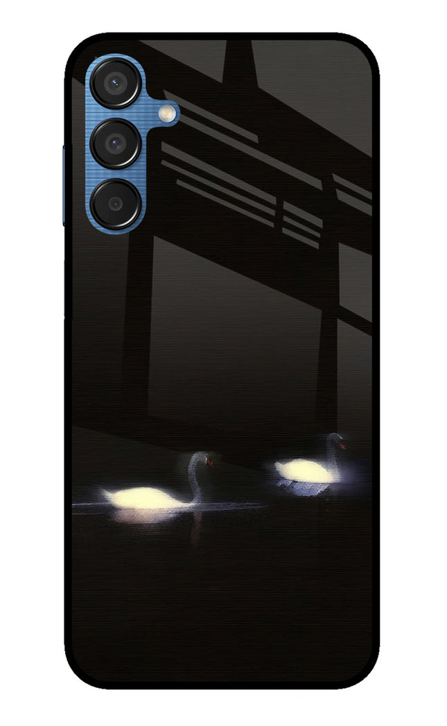 Silent Swans Samsung M15 5G Metal Case Back Cover by Casekaro