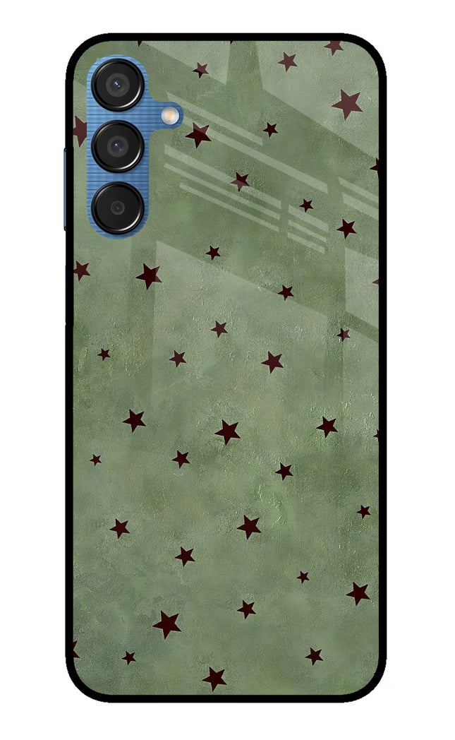 Green Stars Samsung M15 5G Metal Case Back Cover by Casekaro