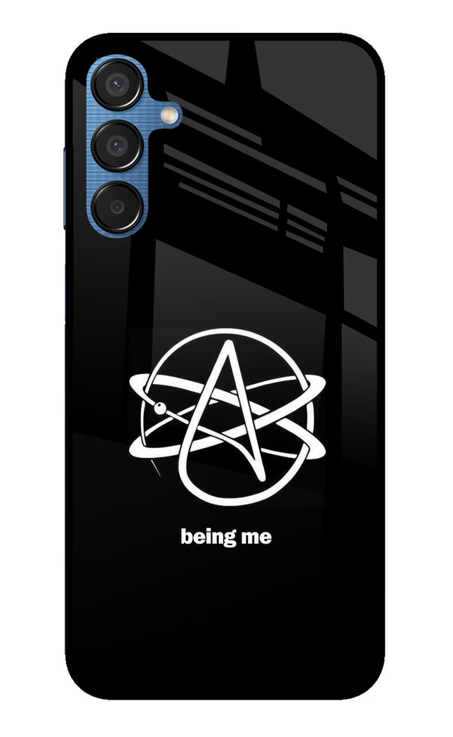 Atheist Symbol Samsung M15 5G Metal Case Back Cover by Casekaro