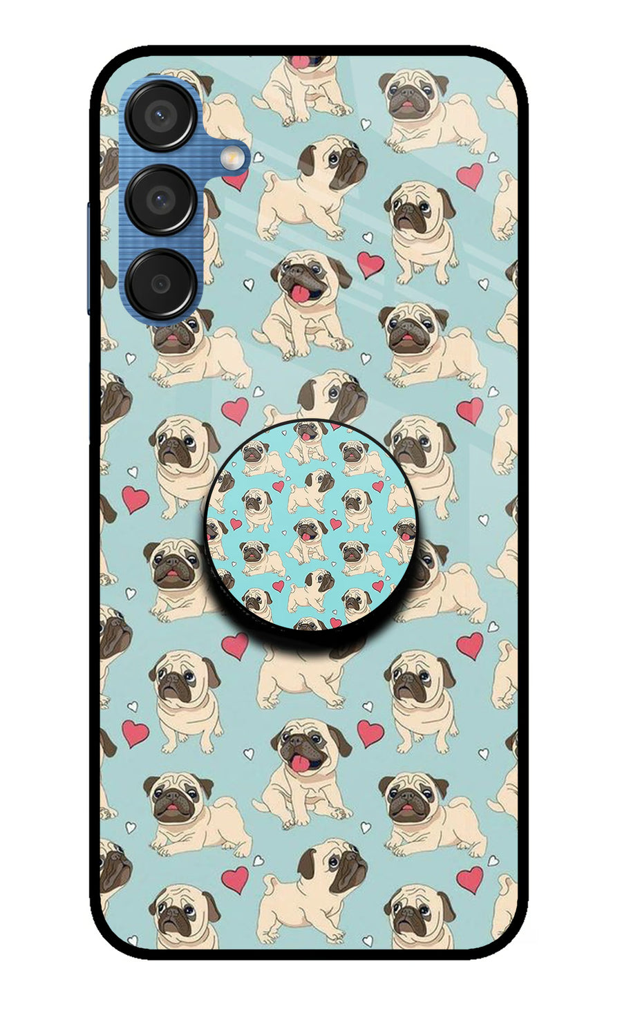 Pug Dog Samsung M15 5G Pop Case, Metal case