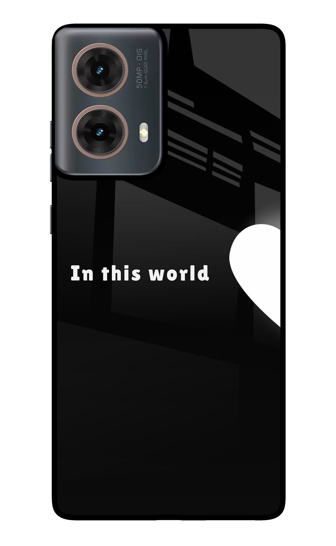 This World Motorola G85 Metal Case Back Cover by Casekaro