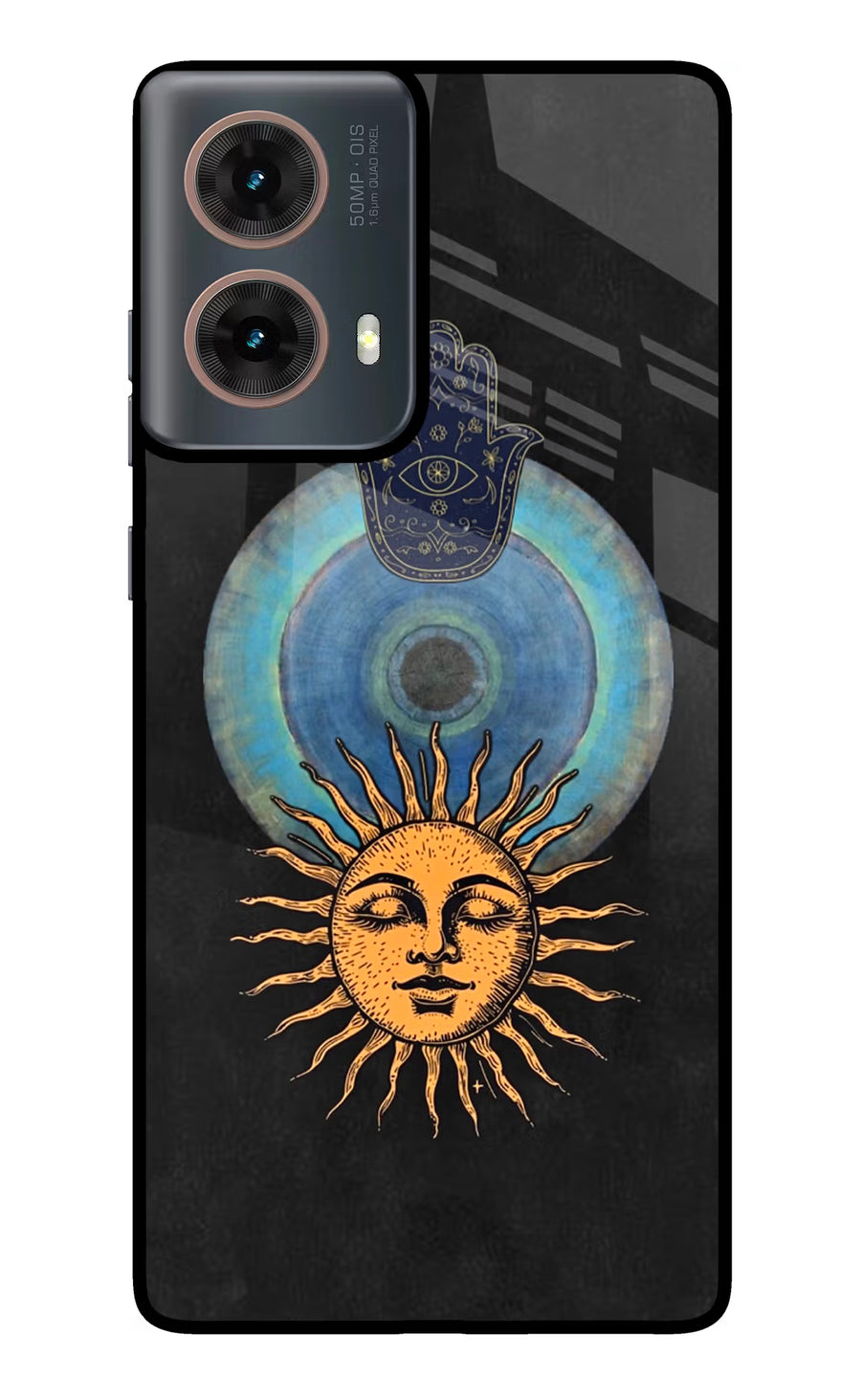 Divine Sun Motorola G85 Back Cover, Metal case