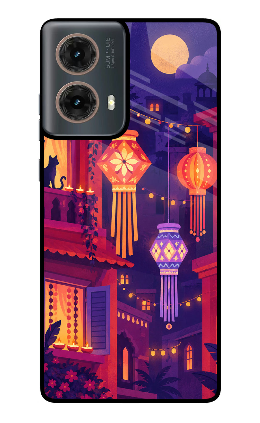 Lantern Lane Motorola G85 Back Cover, Metal case