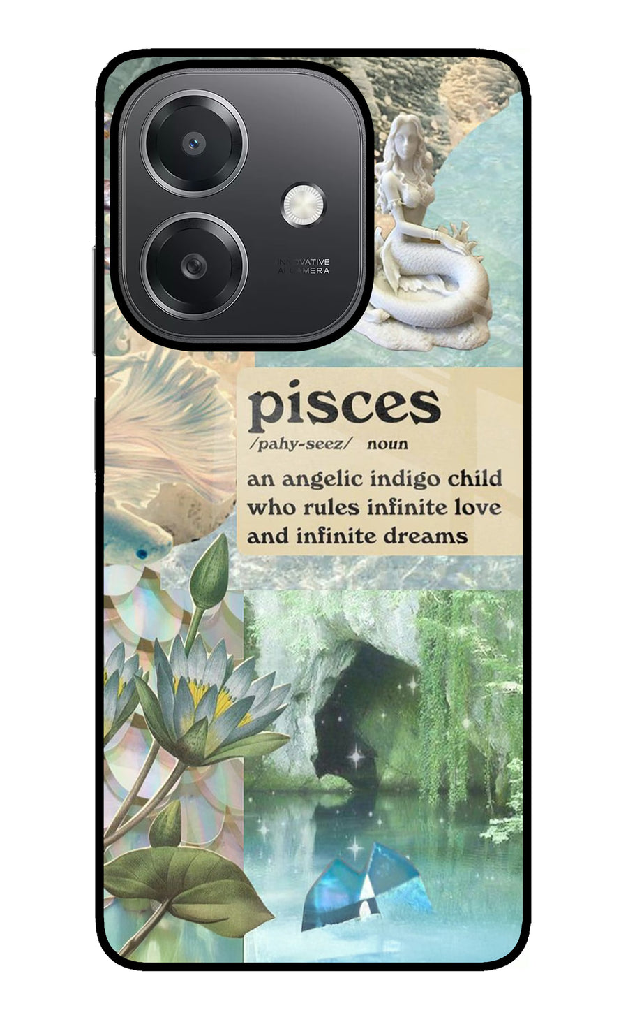 Pisces Zodiac OPPO A3x Back Cover, Metal case