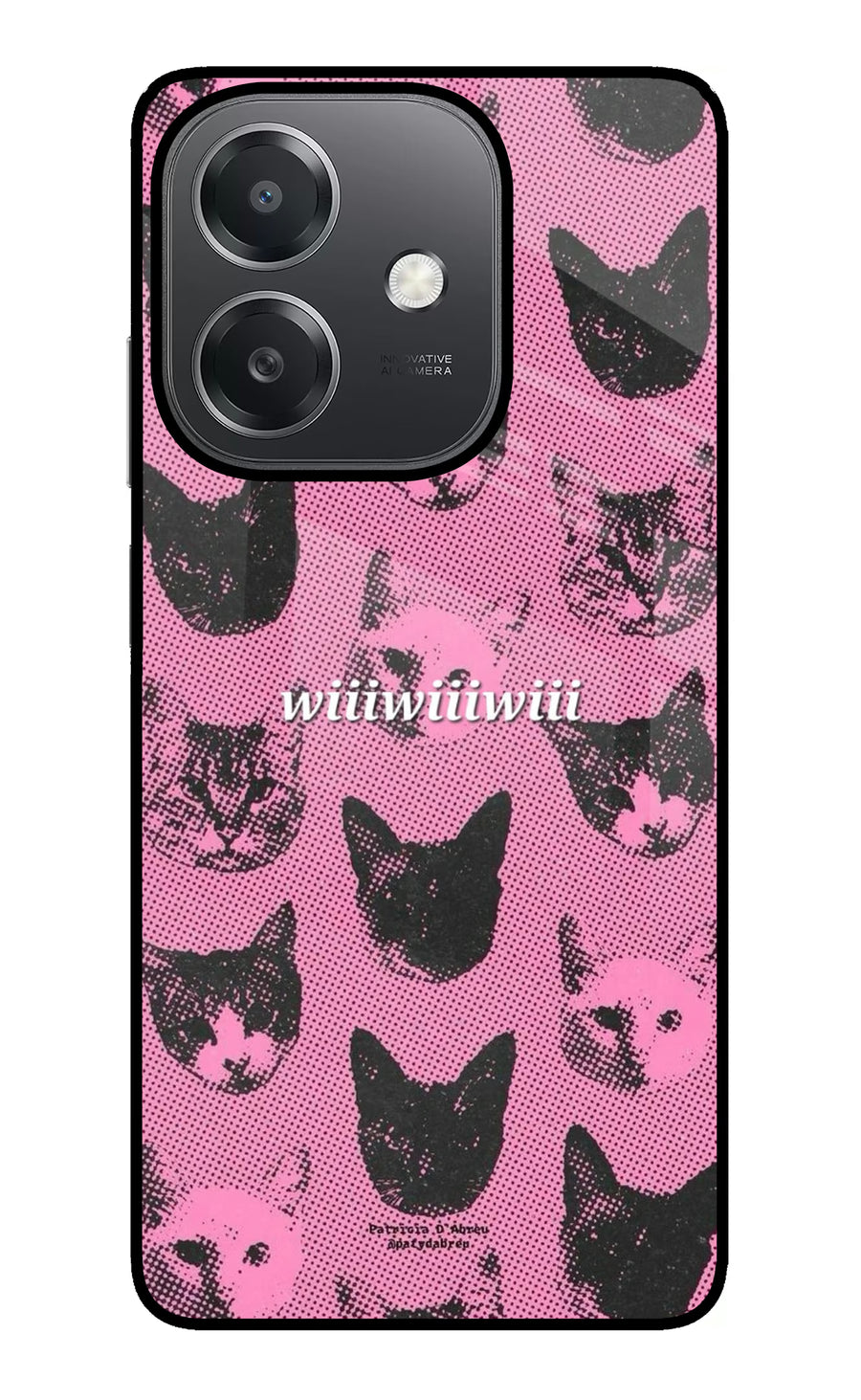 Pink Cats OPPO A3x Back Cover, Metal case