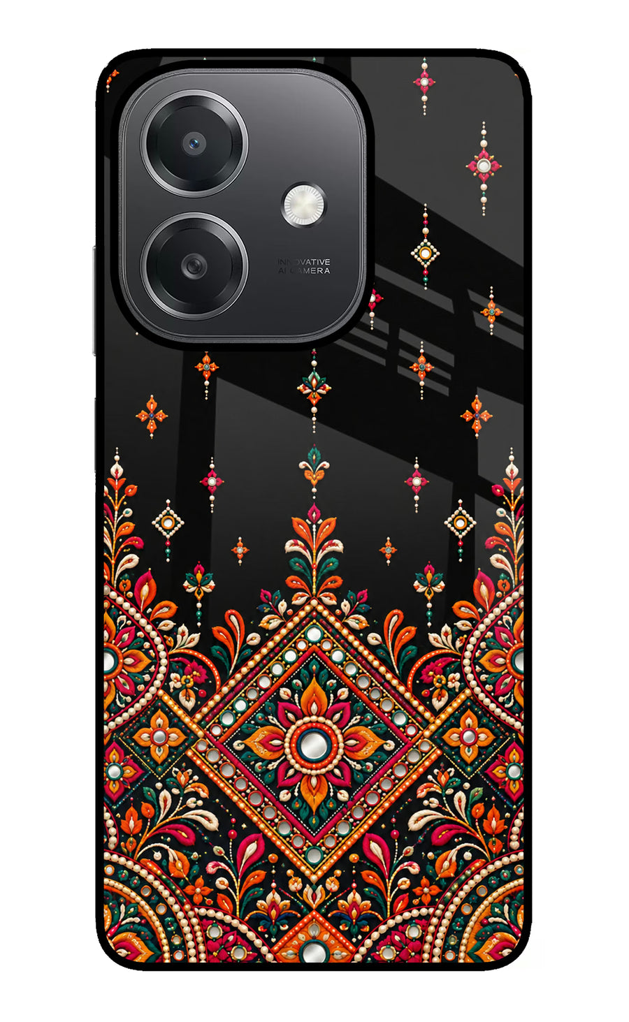 Noir Mehfil OPPO A3x Back Cover, Metal case