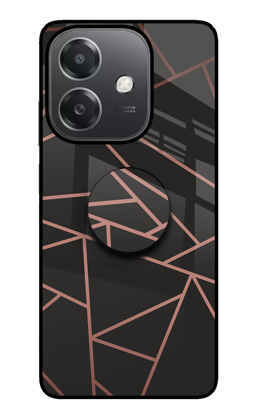 Geometric Pattern OPPO A3x Pop Case, Metal case