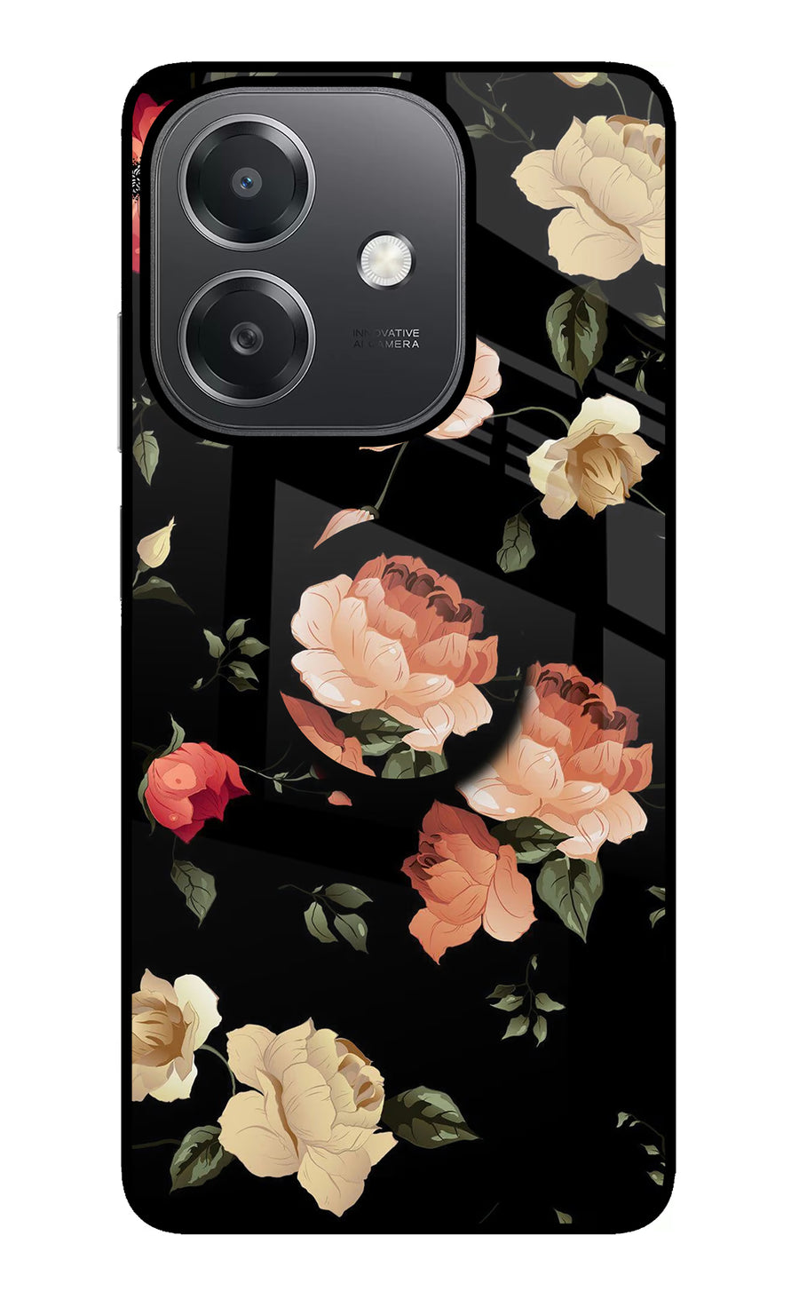 Flowers OPPO A3x Pop Case, Metal case