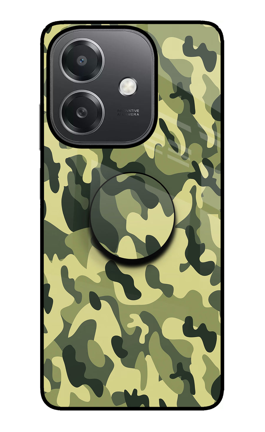 Camouflage OPPO A3x Pop Case, Metal case