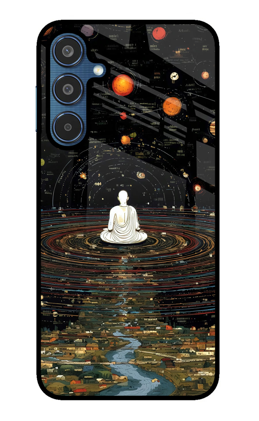 Space Monk Samsung M35 5G Back Cover, Metal case