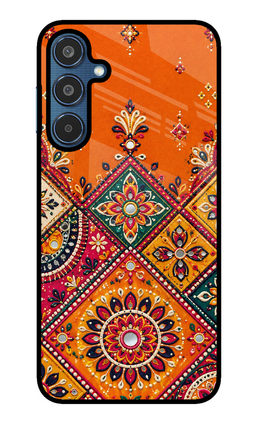 Kutch Glow Samsung M35 5G Back Cover, Metal case
