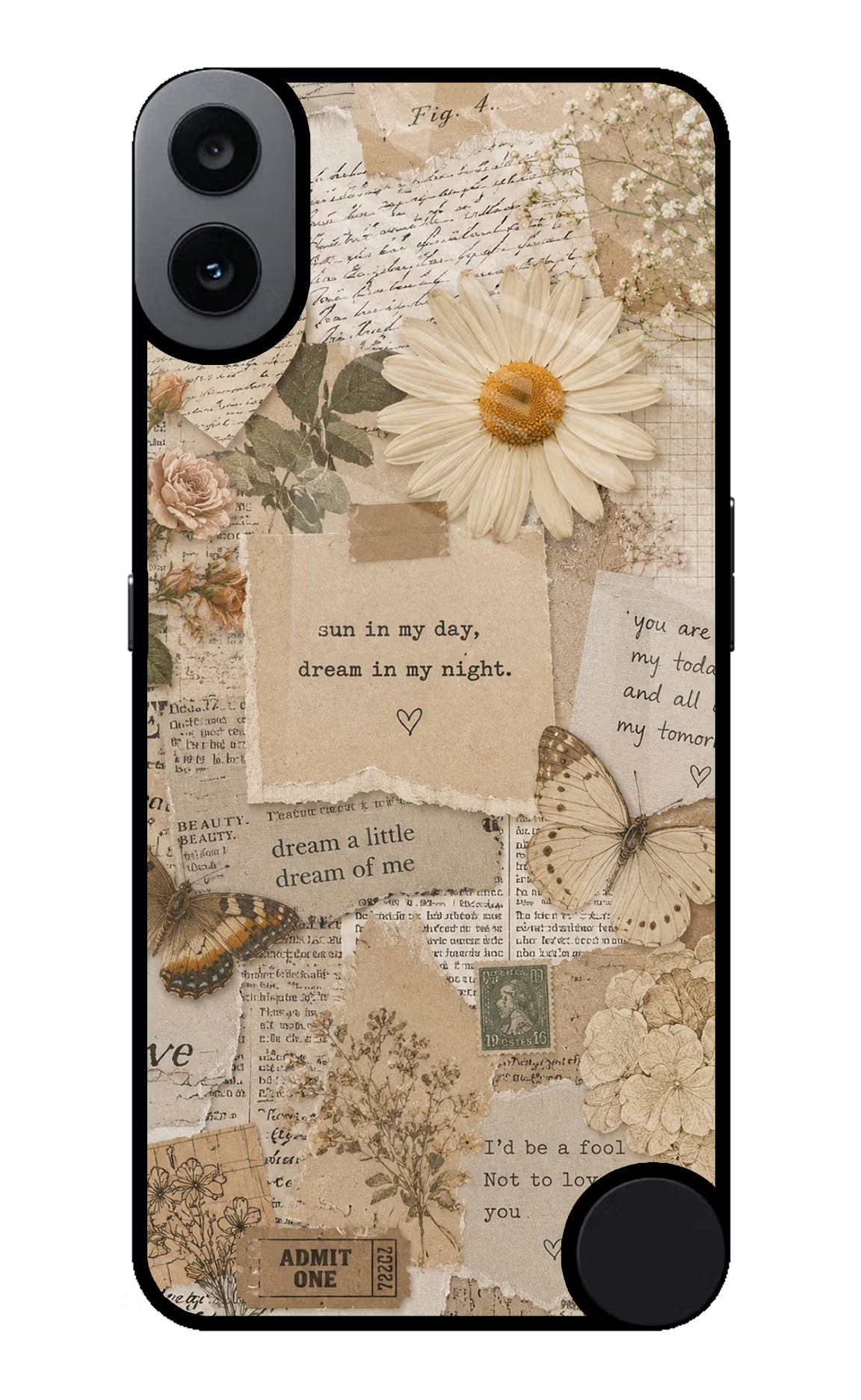 Vintage case CMF by Nothing Phone 1 Metal Case Back Cover by Casekaro