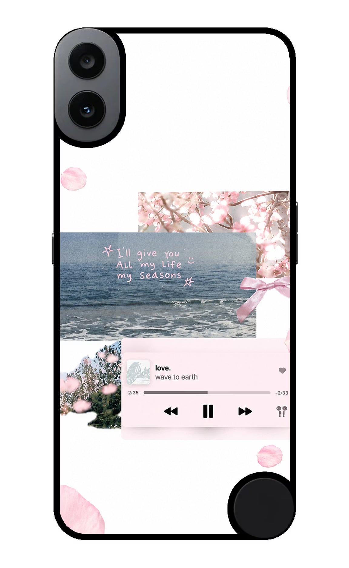 Wave to earth CMF by Nothing Phone 1 Metal Case Back Cover by Casekaro