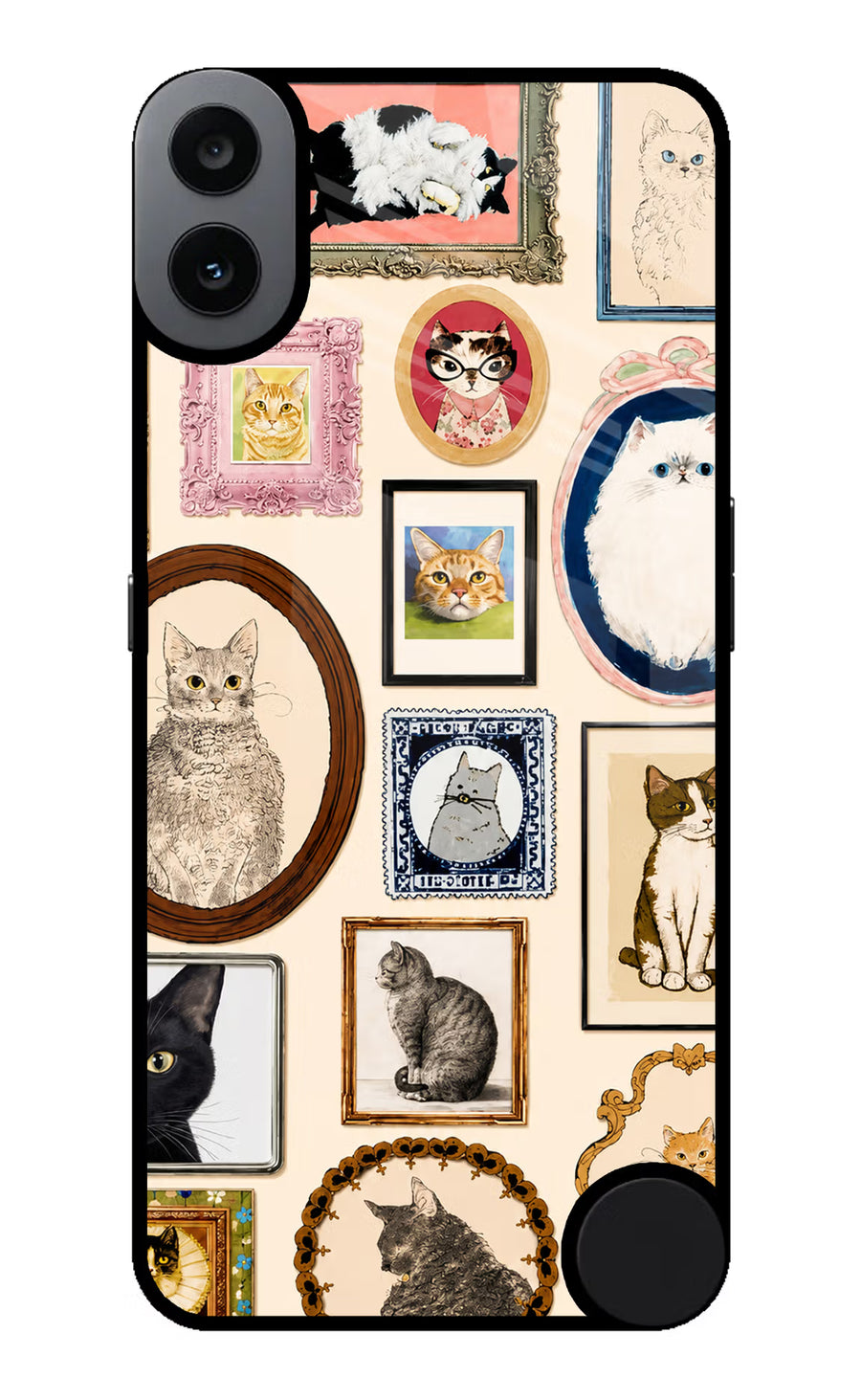 Mirror Cats CMF by Nothing Phone 1 Back Cover, Metal case